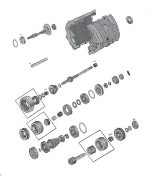 BA10/5 transmission parts Jeep Wrangler YJ Crown master rebuild kit with shafts gears & Platinum Driveline clutch kit