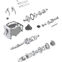 T150 Getriebe Ersatzteile Jeep CJ5 Crown Wellen Zahnräder und Lager- & Dichtsatz