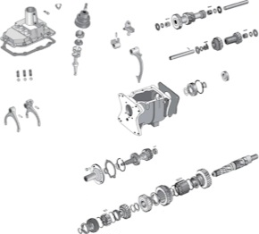 T176 T177 Getriebe Ersatzteile Jeep CJ5 Crown Wellen, Lager, Dichtung und Platinum Driveline Kupplungskit