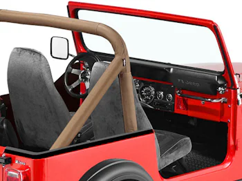 Sitze & Interieur-Zubehör Jeep CJ5 72-83 – Sportsitz, Rücksitzbank, Überrollbügelpolster von Bestop, Omix, Restauration.