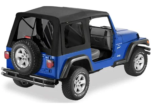 Bestop Softtop Jeep Wrangler TJ Trektop NX & Supertop Black Twill & Bikini Top
