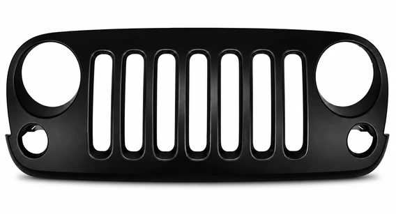Karosserie Ersatzteile Jeep Wrangler JK Crown Kotflügel Windschutzscheibenrahmen und Omix Kühlergrillblende