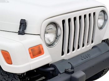 Karosserielektrik Jeep Wrangler TJ Hella Scheinwerfer Crown Rückleuchten und Standard Blinkerhebel Hupe