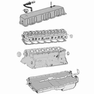 Motorenteile Jeep CJ5 3,8L 4,2L Ersatzteile Sealed Power Kolben und Prothane PU-Lager