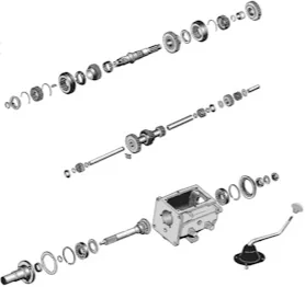 T14 Schaltgetriebe Ersatzteile Jeep CJ5 55-75 – Lager, Überholsatz & Schaltknauf von Crown Automotive, Restaurierung.