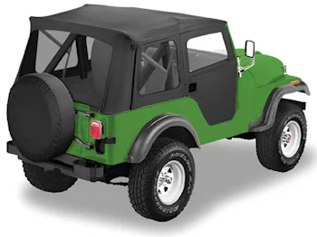 Verdeck Zubehör Ersatzteile Willys M38A1 – Softtop, Halbtüren, Außenspiegel und Haltegriffe von Bestop für die Restaurierung.