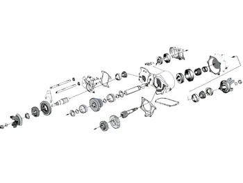 Verteilergetriebe Dana 20 Ersatzteile Jeep CJ5 72-79 – Zwischenwelle, Zahnräder, Lager, Dichtsatz von Crown, Restauration.