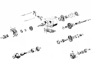 Dana 300 Verteilergetriebe Ersatzteile Jeep CJ5 80-83 – Zahnräder, Wellen, Lager, Dichtsatz von Crown, Restauration.