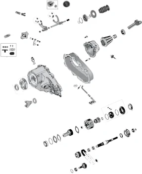 NP231 Verteilergetriebe Ersatzteile Jeep Wrangler TJ RT Off-Road SYE Kit, Crown Lager & Dichtungs Sets