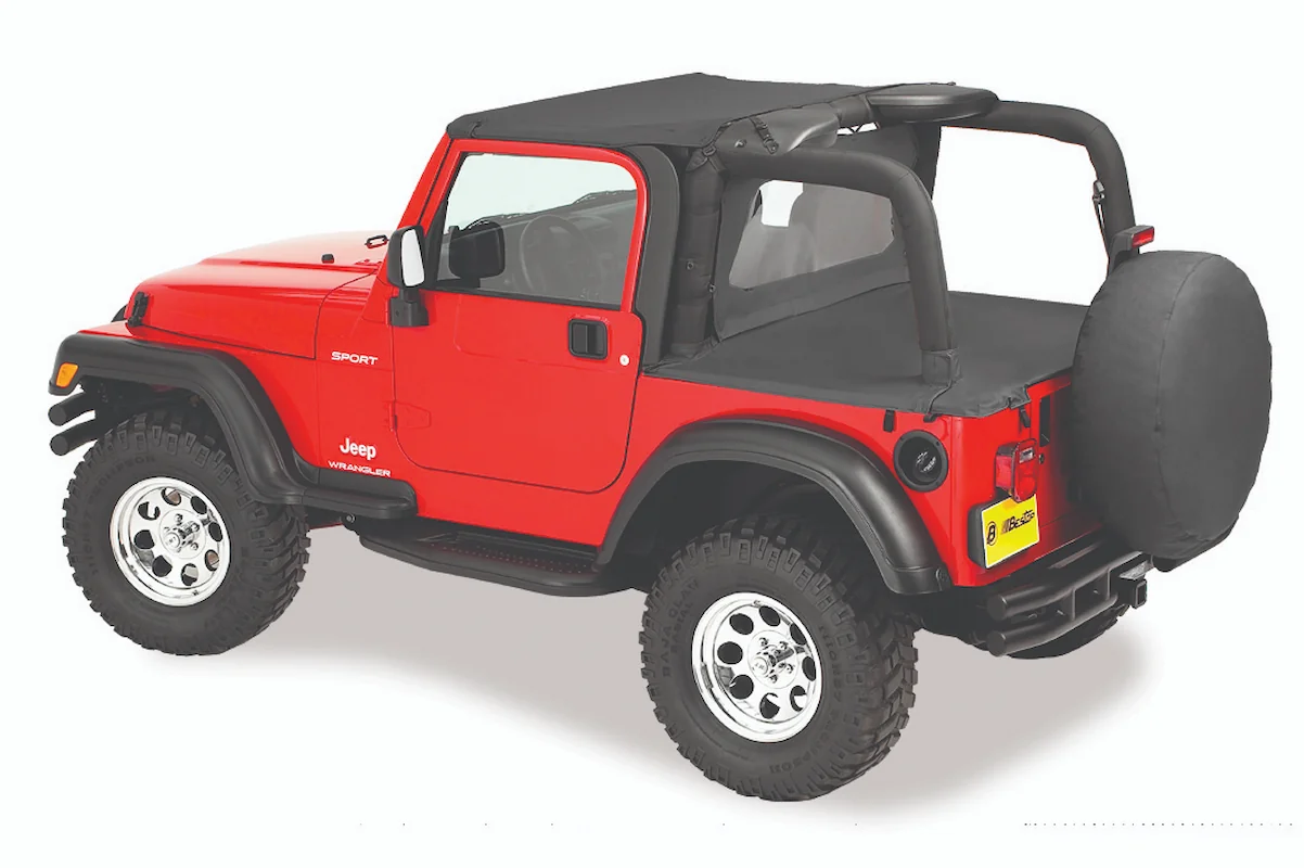 Windjammer & Heckabdeckungen Jeep Wrangler TJ Bestop Black & Khaki Diamond, Black, Spice & Tan Denim