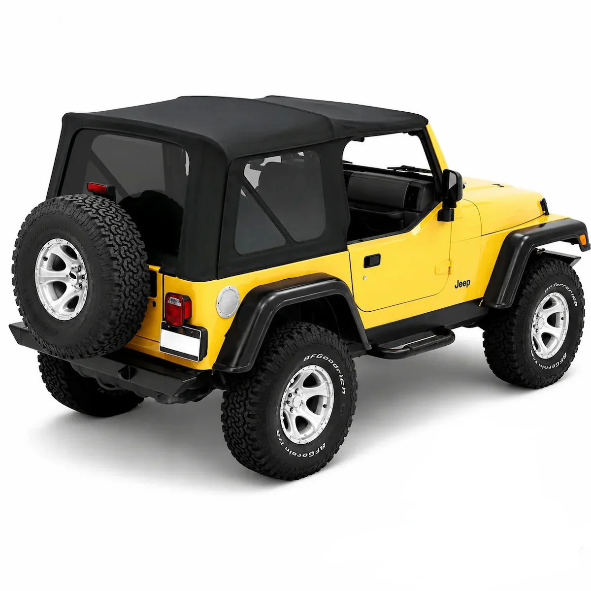 Komplett Verdeck Jeep Wrangler TJ Bestop Supertop NX Black Twill Klappverdeck mit getönten Scheiben