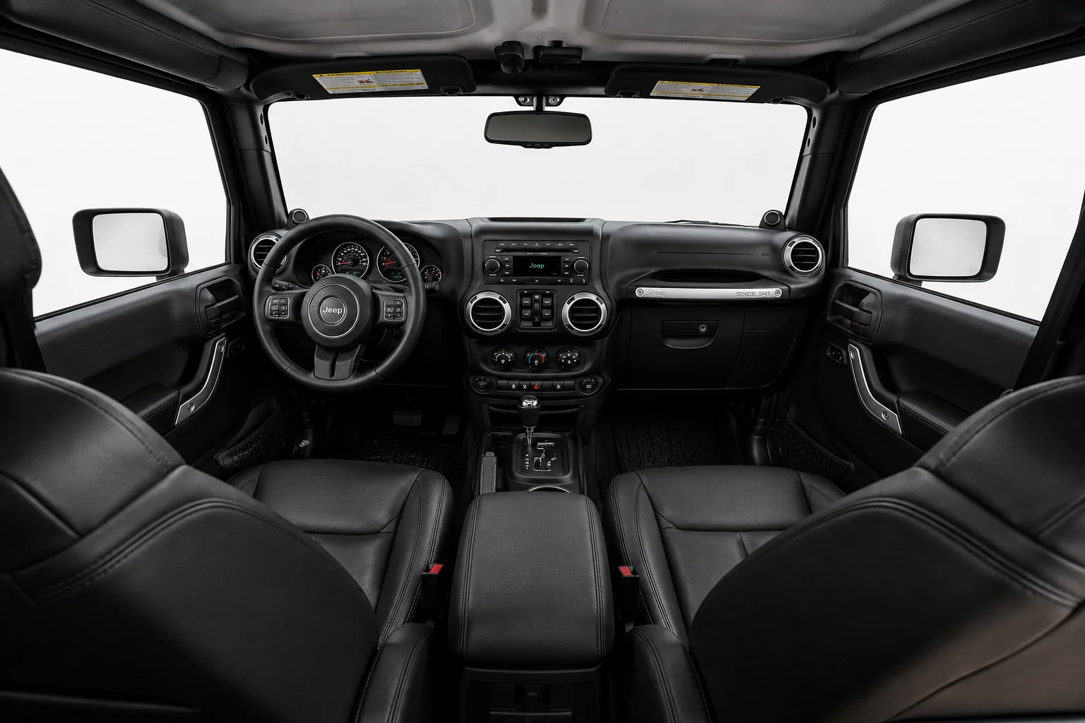 Interieur Zubehör Jeep Wrangler JK RT Off-Road Haltegriffe und Bestop Fußraumwannen, Überrollbügelpolster Denim