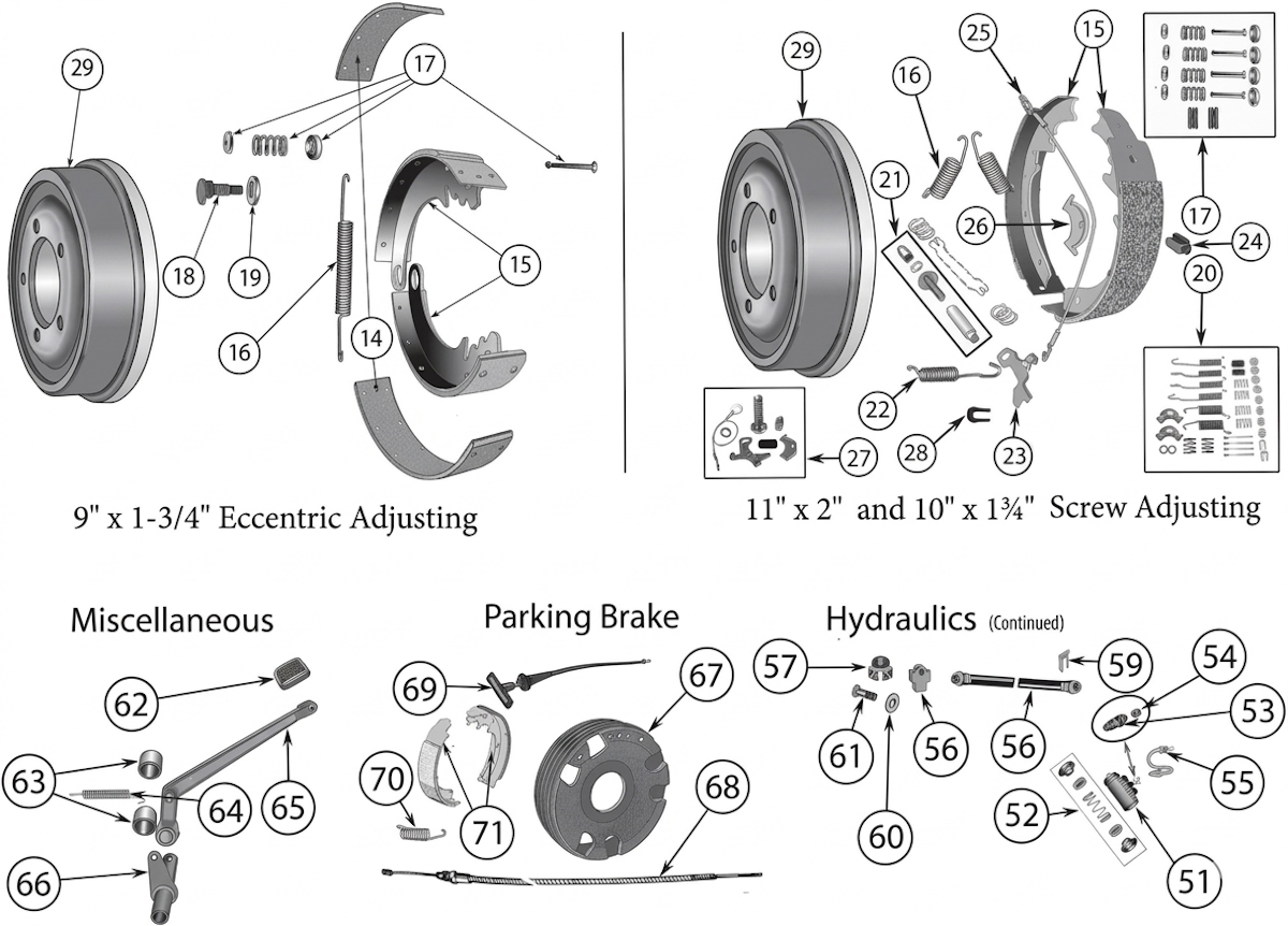 Jeep CJ5 55-71 Brake Parts