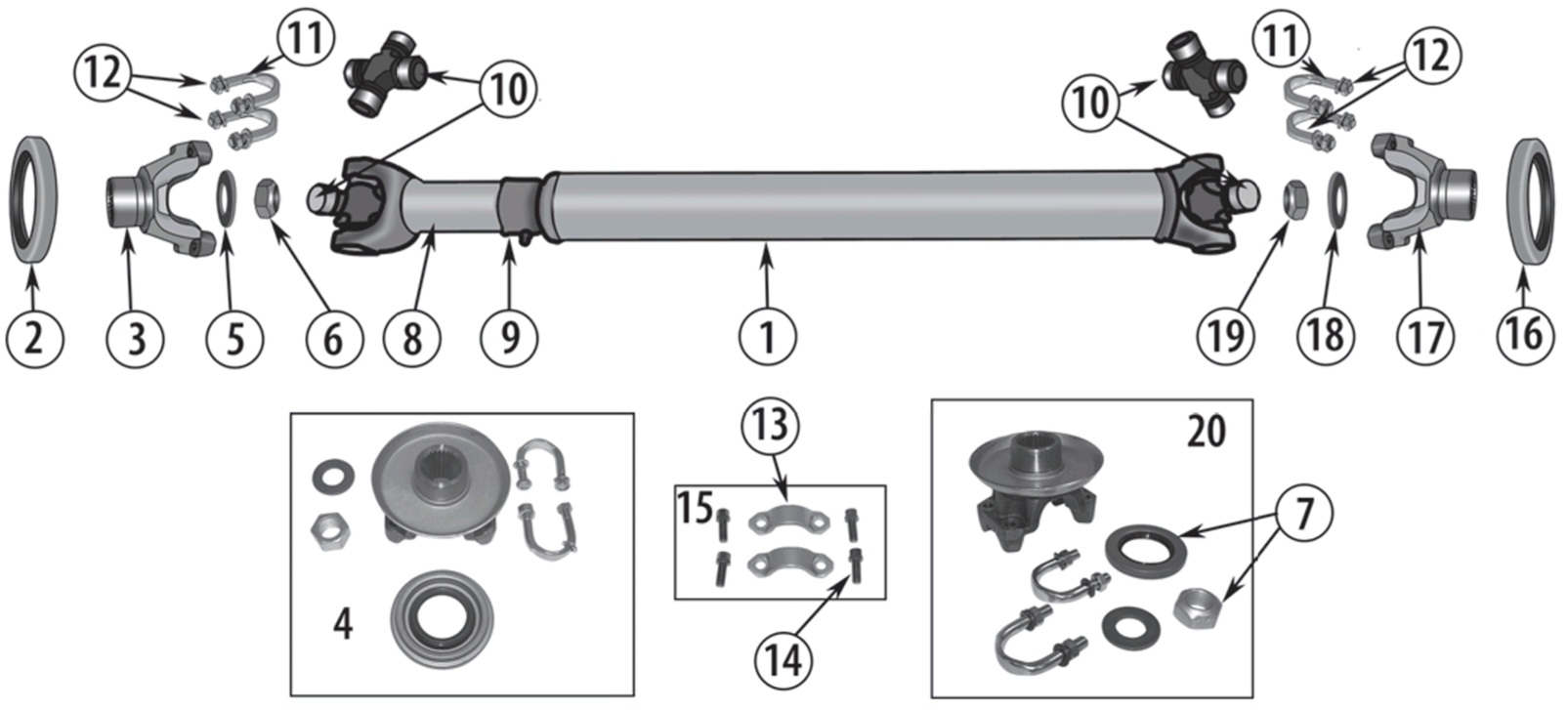 Jeep CJ8 81-85 Drive Shafts