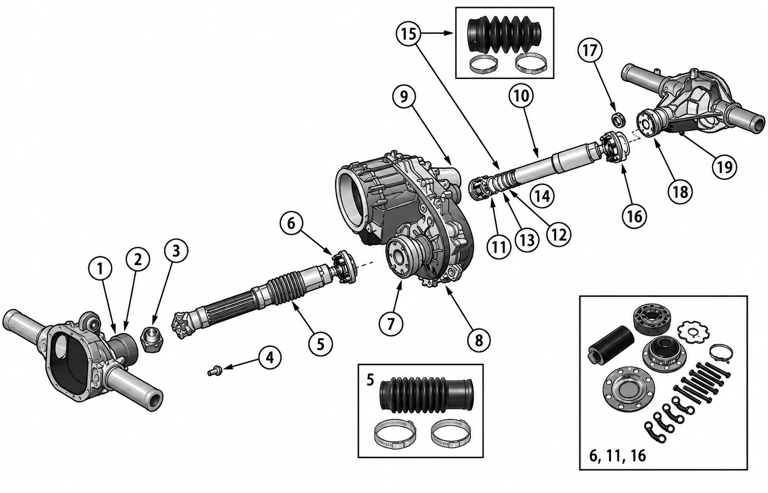 Jeep Wrangler TJ 96-06 Kardanantrieb