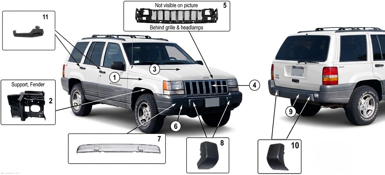 Jeep Grand Cherokee ZJ 93-98 Karosserieteile