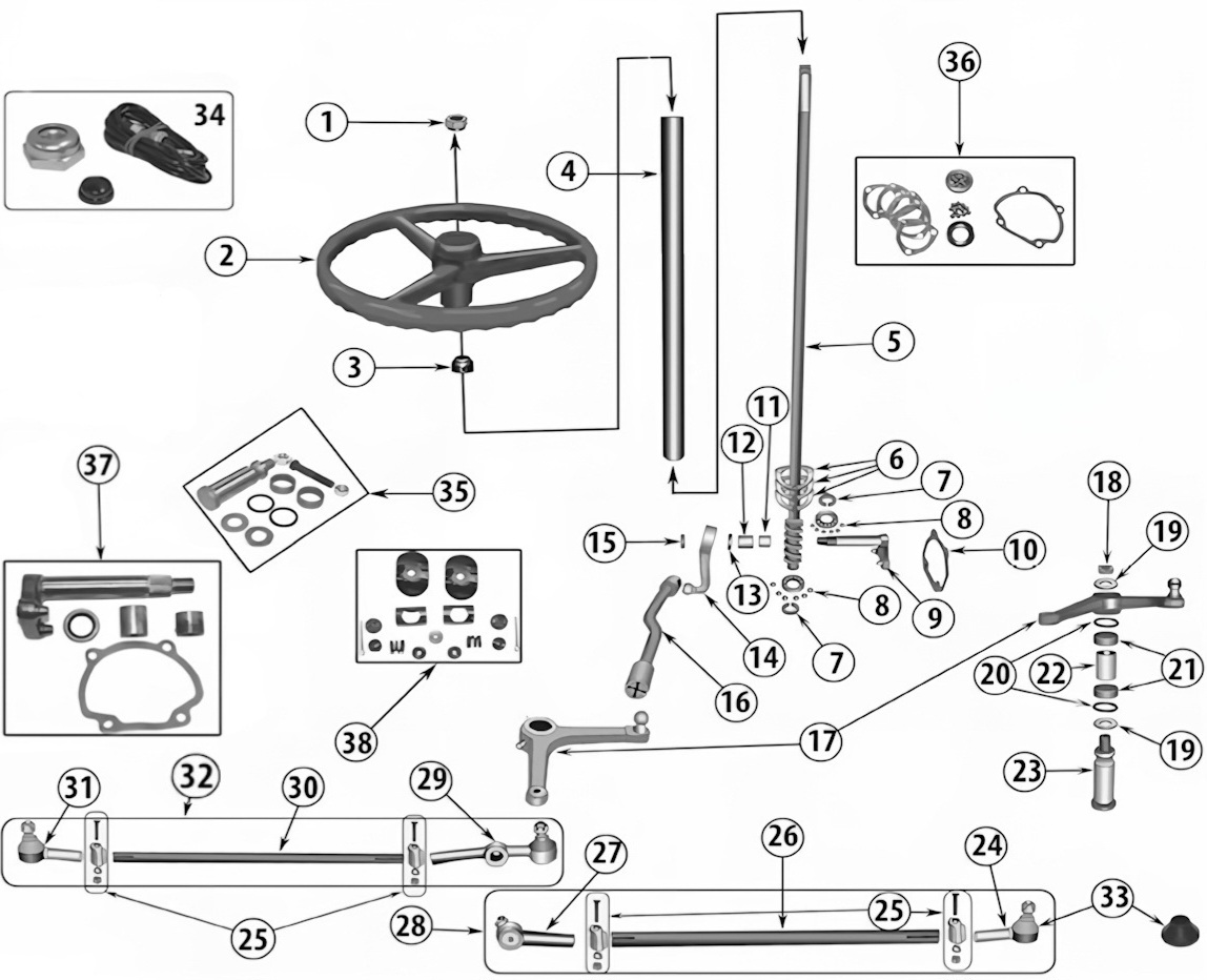 Jeep CJ5 55-71 Lenkungsteile