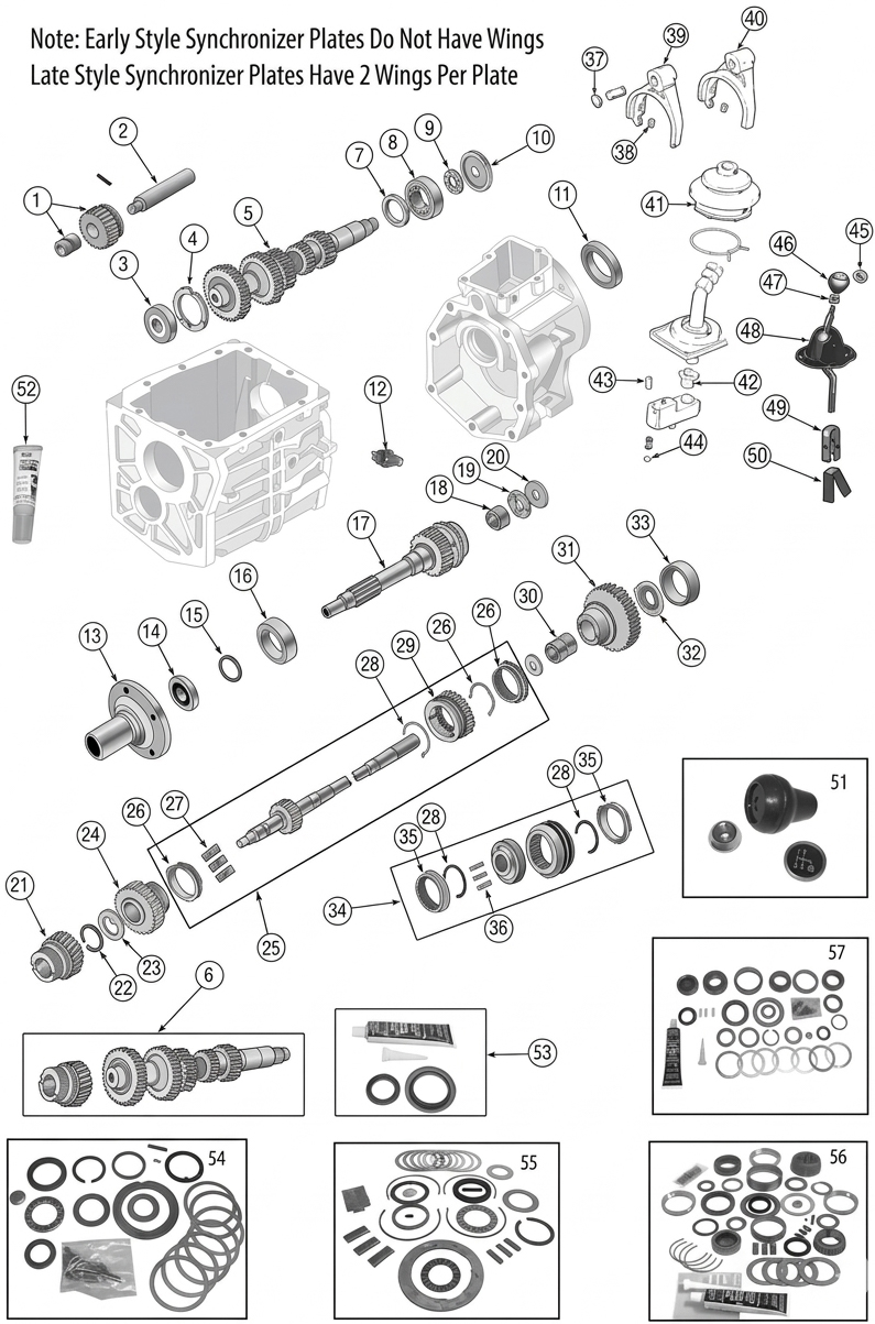 Jeep CJ8 82-85 Manual Transmission T4 4-Speed