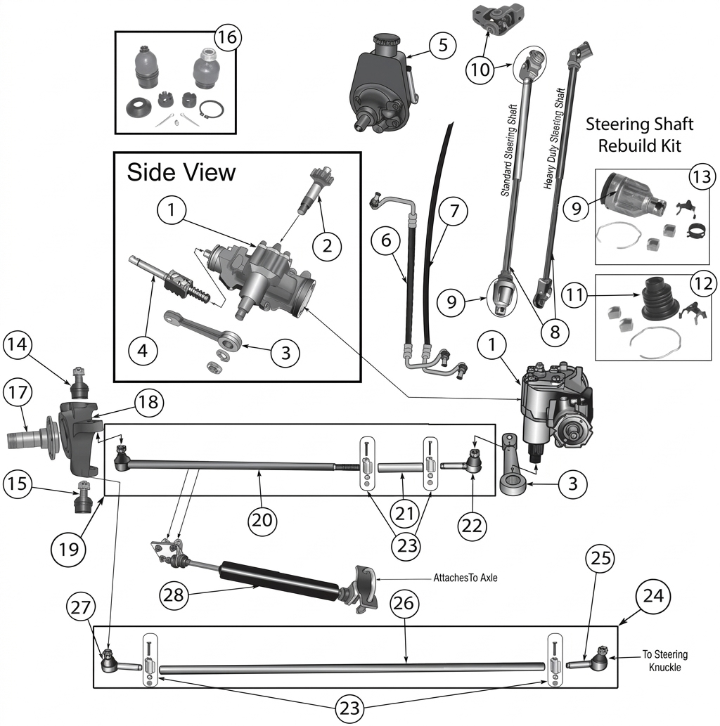 Jeep CJ5 72-83 Steering Parts