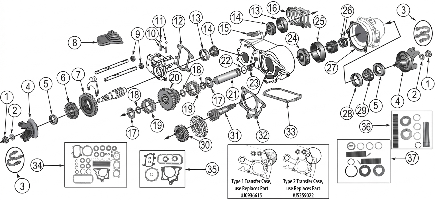 Jeep CJ7 76-79 Dana 20 Transfer Case