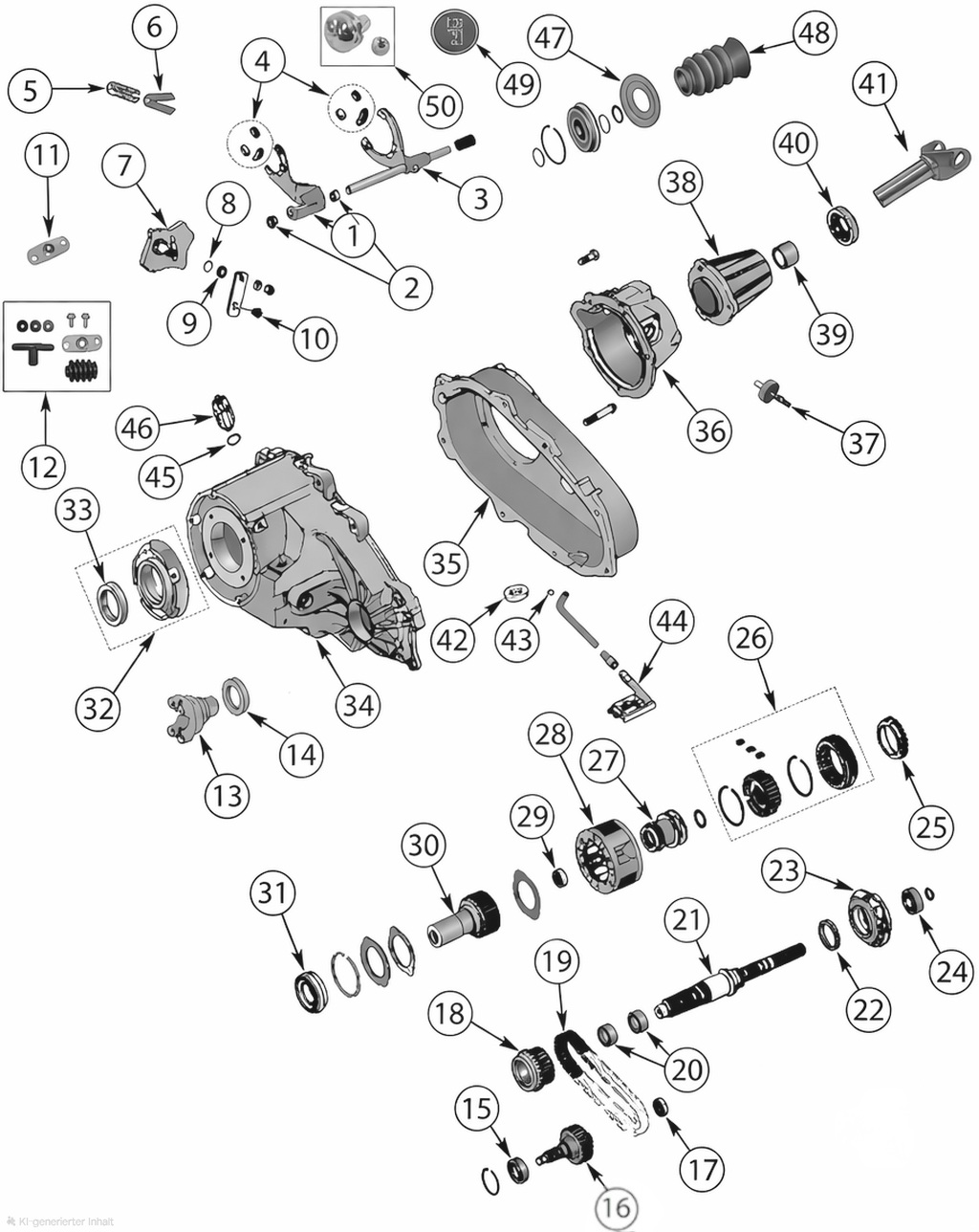 Jeep Wrangler YJ 87-95 NP231 Verteilergetriebe
