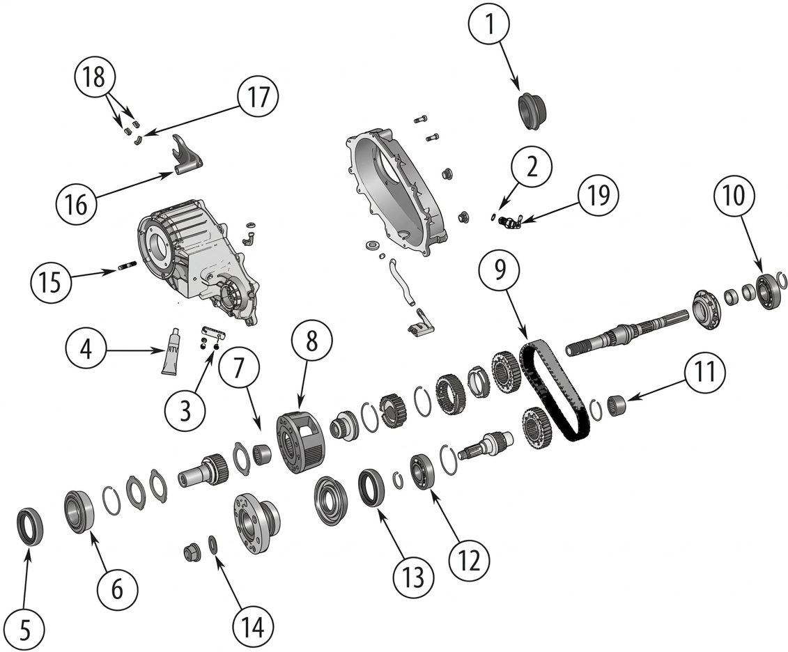 Jeep Wrangler TJ 03-06 NV241OR Verteilergetriebe