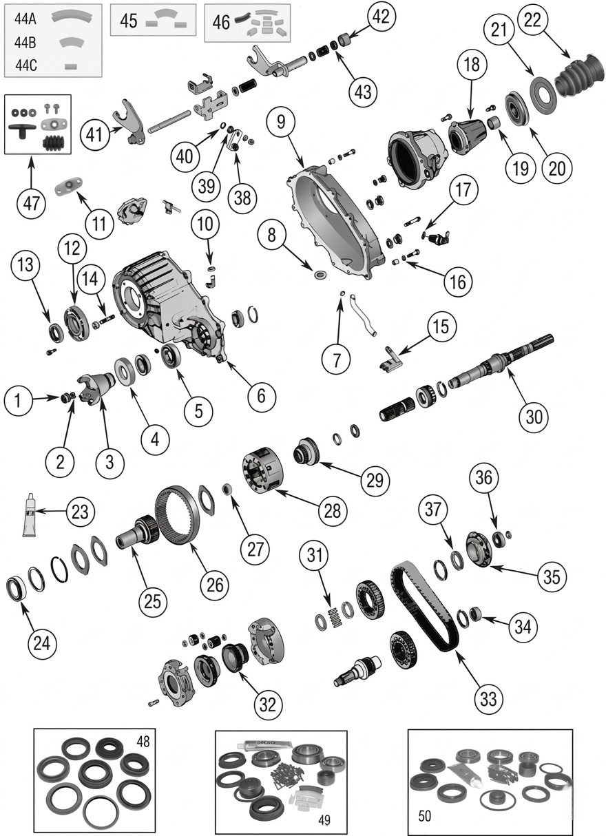 Jeep Cherokee XJ 87-01 NP242 Verteilergetriebe
