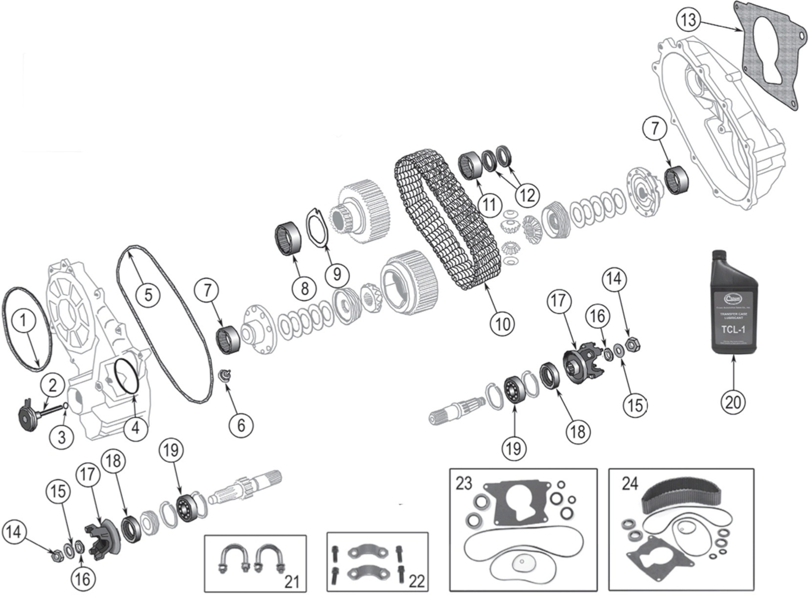 Jeep CJ7 76-79 Quadra-Trac Verteilergetriebe