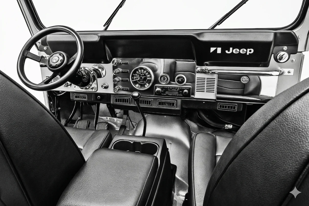 Jeep CJ5 76-83 Innenraum Armatur Ansicht
