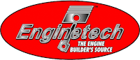 Enginetech jeep engine parts logo linked to manufacturer's product range on site