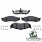 Preview: Bremsbeläge Set Vorderachse Jeep CJ YJ XJ MJ 82-89, 4 Stück, Übersichtsbild auf Belagseite.