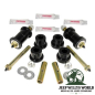 Preview: Leaf Spring Bushing Set, Frame Side Greasable Front or Rear PU Black Jeep CJ 76-86