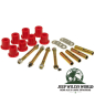 Preview: Blattfederbuchsen Set Federgehänge abschmierbar vorne PU rot Jeep CJ 76-86