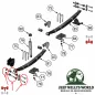 Preview: Prothane Polyurethan Blattfederbuchsen Set Federgehänge vorne oder hinten abschmierbar in schwarz. Jeep Wrangler YJ (1987-1995)