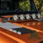 Preview: Rugged Ridge Lampenbügel Motorhaube mit 5 LED Scheinwerfer Schwarz Matt Jeep Wrangler JK (07-18)