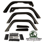 Preview: Rugged Ridge Kotflügelverbreiterung 7" - 17,78cm 6-teilig Set schwarz Kunststoff Jeep Wrangler TJ (96-06)