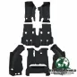 Preview: Auto Custom Carpets Carpet Complete Set, Original Style Black Jeep Wrangler JK 4-Doors (07-10)
