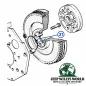 Preview: Dichtring Schwungrad zur Kurbelwelle Jeep Cherokee + Grand Cherokee 2,5L TD Diesel 95-01