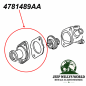 Preview: Thermostat Housing Cover with Gasket Jeep Wrangler + Cherokee 2.4 L 02-06