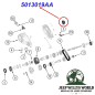 Preview: Rear Output Shaft Oil Seal for NV241, NV241OR, NV247, MP1522, MP1622CC or MP3022 Transfer Case. Jeep Wrangler TJ / JK / JL / Grand Cherokee WG / Gladiator JT (2001-2026), Exploded drawing showing position of Seal on Transfer Case.