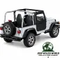 Preview: Bestop 2-Piece Doors Pair Soft Doors Black Diamond Jeep Wrangler TJ (1996-2006)
