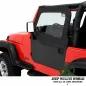 Preview: Bestop Soft Upper Doors for Element Doors Pair HighRock Black Diamond Jeep Wrangler TJ (1996-2006)