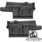 Preview: Storage Bags Vinyl Black Denim for Bestop High Rock 4x4 Element Doors Jeep CJ7, CJ8, Wrangler YJ, TJ (76-06). Close-up, mounted on closed Element Door.