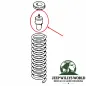 Preview: Leaf Spring Axle Bump Stop Pair Front Jeep Cherokee XJ 94-01
