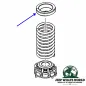 Preview: Crown Coil Spring Isolator Front Upper, left or right. Jeep Grand Cherokee WJ WG (99-04)