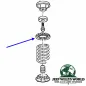 Preview: Crown Coil Spring Isolator Rear Upper, left or right. Jeep Grand Cherokee WJ WG (99-04)