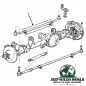 Preview: Schubstangenrohr mit Schellen Jeep Grand Cherokee WJ WG 99-04