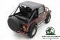 Preview: Bestop Bikini Top Traditional Style Charcoal Denim Jeep CJ7 CJ8 Wrangler YJ (76-91), mounted.