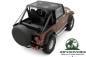 Preview: Bestop Bikini Top Traditional Style Mesh Netting Jeep CJ7 CJ8 Wrangler YJ (76-91), mounted.