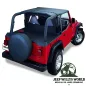 Preview: Bestop Strapless Header Bikini Top Vinyl Black Diamond Jeep Wrangler TJ (2003-2006)